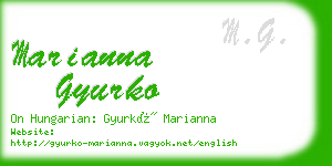 marianna gyurko business card