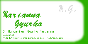 marianna gyurko business card